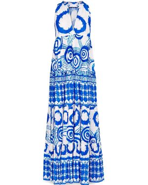Casa Atelier by Ferdinando Fusco Ceramica Sleeveless Dress - Blue