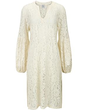 Boutique Kaotique Handmade Moroccan Lace Beach Cover Up - Natural