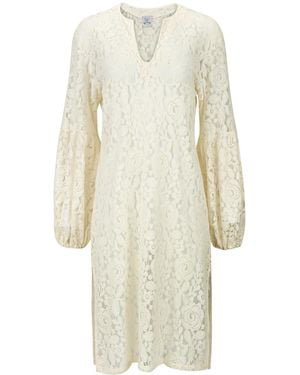 Boutique Kaotique Handmade Moroccan Lace Beach Cover Up - Natural