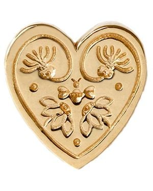 Lee Renee Wildflower Heart Lapel Pin - Metallic