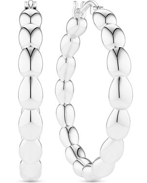 Sif Jakobs Jewellery Earrings Goccia Cerchi Pianura - White