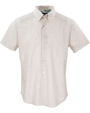 lords of harlech Neutrals Tim Hexagons Pumice - White