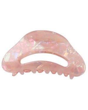Gold Trip Pearlescent Blush Claw Clip - Pink