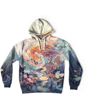 Aloha From Deer Fairy Tale Oversize Hoodie - Blue