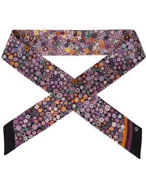 Kueen Silk Scarf - Brown