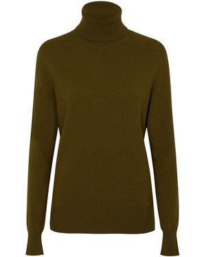 CALLAITE Cashmere Turtleneck Sweater - Green