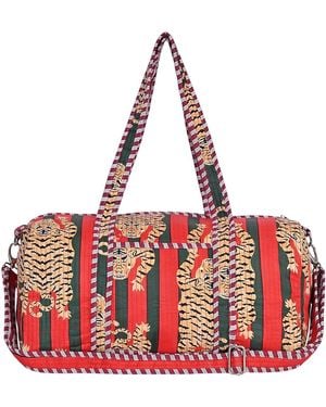 Conscious Yoga Collective The Tibetan Tiger Cotton Weekender - Red