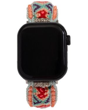 Saachi Woven Beaded Apple Watch Band - Black