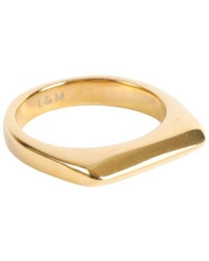 Lei & Mar Co. The Blair Signet Ring - Metallic