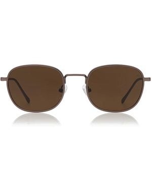 A.Kjærbede Hello Sunglasses Matte - Brown