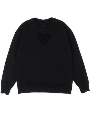 mysimplicated Oversized Cotton Sweatshirt - Black
