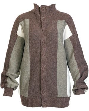 Maison Bogomil Color-Block Cardigan - Brown