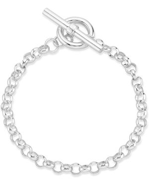 Auree Fernshaw Sterling T-Bar Belcher Bracelet - Metallic