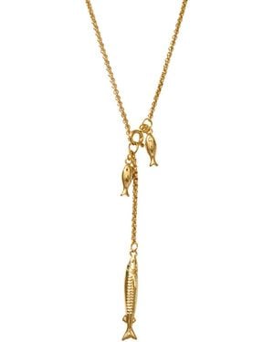 Alexie of Athens Mouni Fish Trio Lariat - Metallic