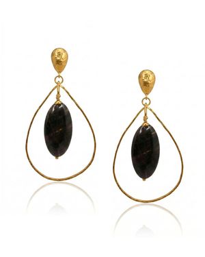 Jaredjamin Petra Jasper Earrings - Metallic