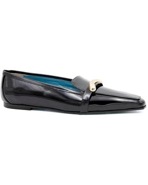 Valentina Rangoni Grecale Ornamented Flat - Blue