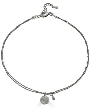 Loni Paul Jewelry Delicate Hammered Coin Necklace - Metallic