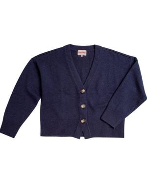 Porridge Knitwear Cashmere Lucy Cardigan - Blue