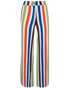 STATE OF GEORGIA Boardwalk Trousers Original Coolio Stripe - Blue