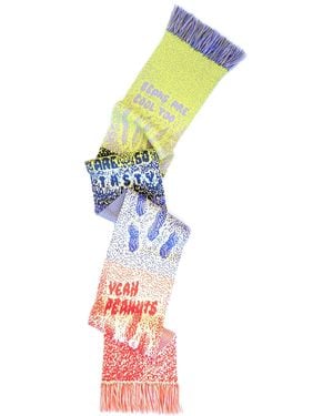 Ccy Currency Peanuts Fan Scarf - Multicolour