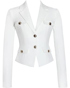 Miss Circle New York Oakley Preppy Style Blazer Jacket - White