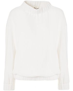 Julia Allert Cosy Waffle Sweatshirt - White