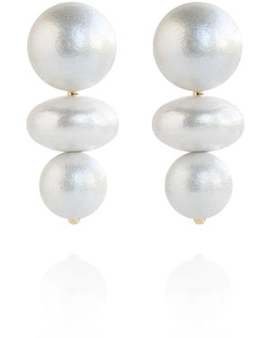 Saule Label Nola Earrings - White