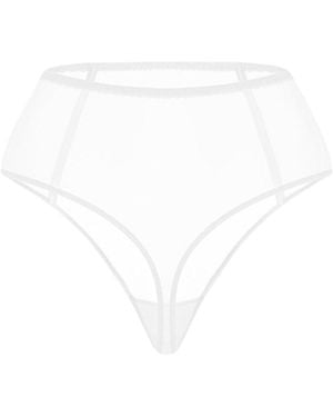 Zhilyova Unnamed High-Waisted Thong - White