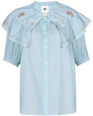 Em & Shi Aqua Cottage Top - Blue