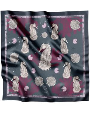 Lamberty Munich Seahorses And Corals - Blue