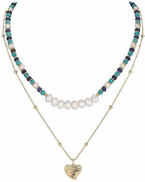 Retro Chic Thetis Necklace Set - Metallic
