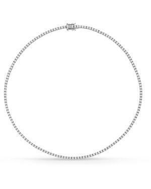 SALLY SKOUFIS Flirtation Necklace With Made Cz Diamond Stimulant - Metallic