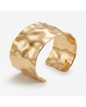 Divine Aria Cuff Bangle Tarnish Free Indian Plated - Metallic