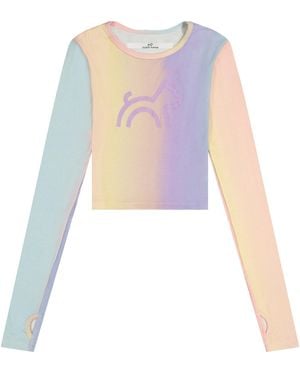 Cloud Haven Long Sleeve Logo Tee - Purple