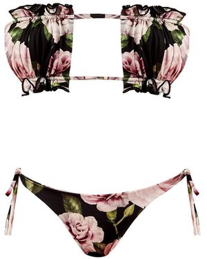 Nur Karaata Bloom Sun Bikini - Black