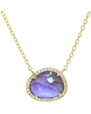 KAMARIA Kokoto Lab Created Gemstone Necklace - Blue
