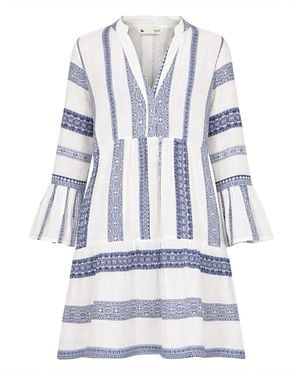 Yumi' Cotton Stripe Tunic - Blue