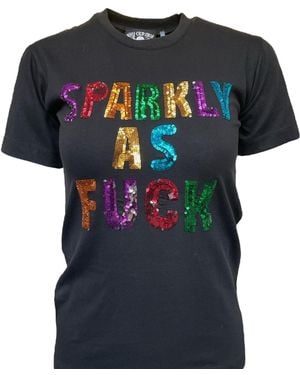 Any Old Iron Sparkly As Fuck T-shirt - Blue