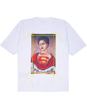 mysimplicated Oversized T-Shirt With Super-Frida Design W - White