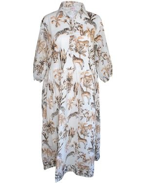 Mary Marshmallow Neutrals Frannie Dress Long - White