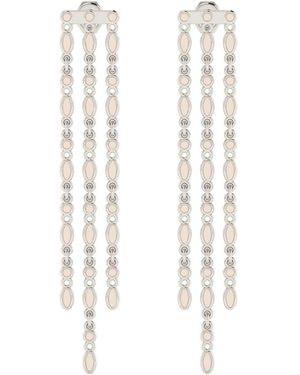 Linda Fiore Amalei Earring With Creme Enamel - White