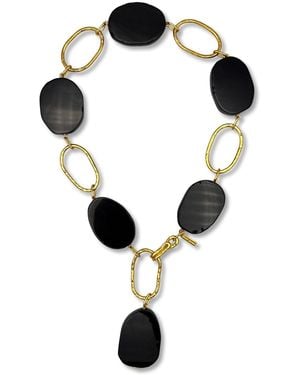 Jaredjamin Shackle Onyx Necklace - Black