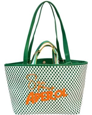 Lilly Loves Sac Pour Aperol Checkered Bag - Green