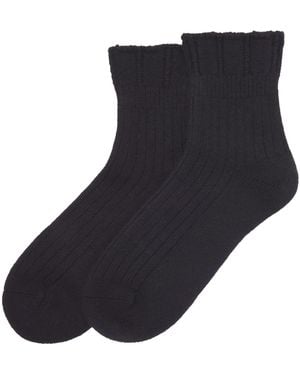 Mamu Dream Ribbed Cashmere Socks - Blue
