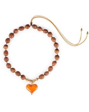 Tohum Design Cuore Resort Necklace – Mandarin - Brown