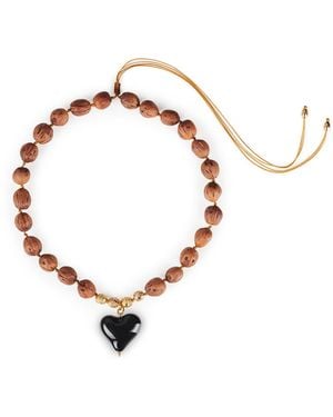 Tohum Design Cuore Resort Necklace – Bitter - Brown