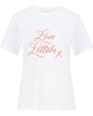 Love Letters X Embroidered T-Shirt - White