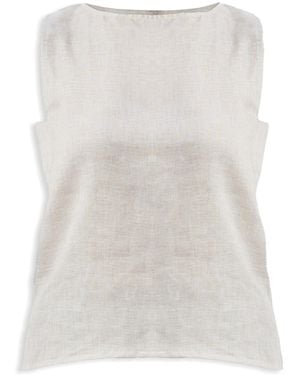 REISTOR Boat Neck Top - White