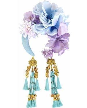 Julia Clancey Bloom Band — Sky Peony & Bloom Headband - Blue