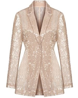 Elsava Sequin Jacket - Natural